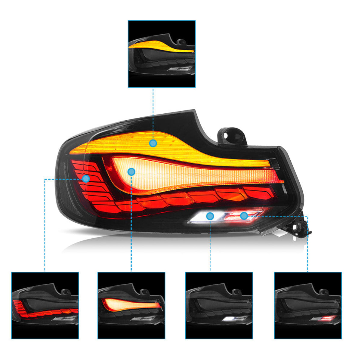 BMW 2 series M2 F22 F23 M2 F87 OLED Tail Lights 2014–2020