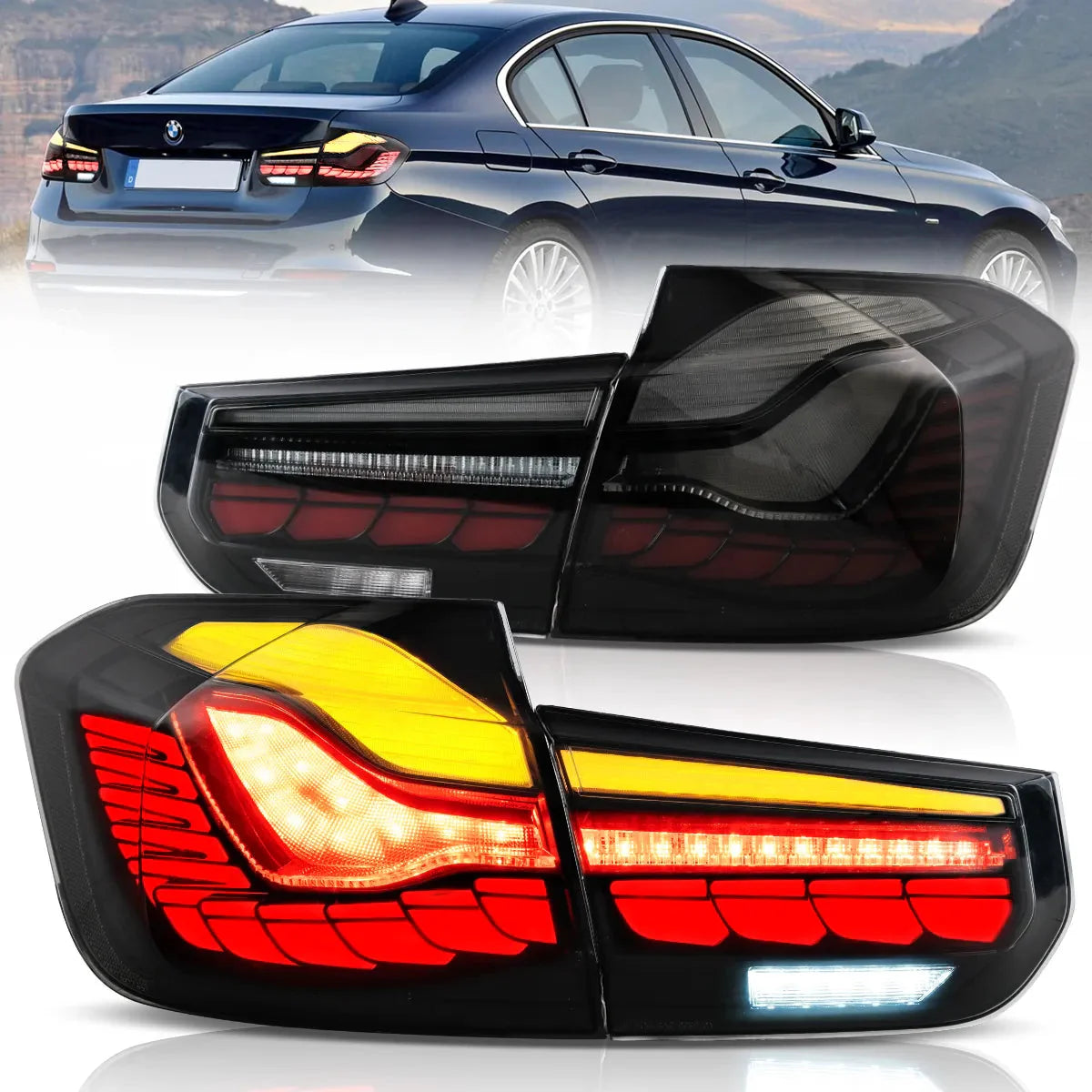 OLED Tail Lights for BMW 3-Series F30 F35 F80 2012–2019