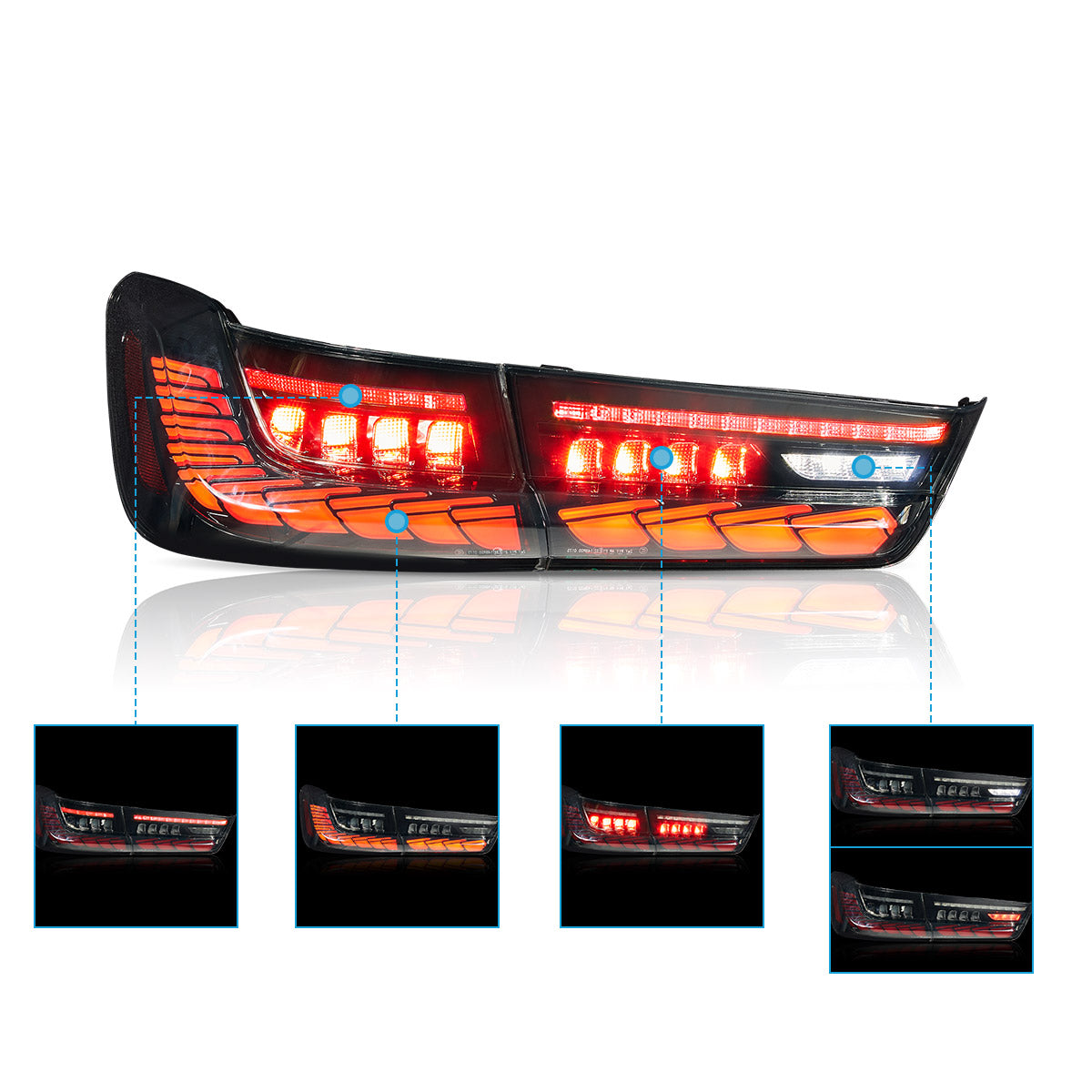 BMW 3-Series G20/G28/G80 OLED Tail Lights 2020–2024