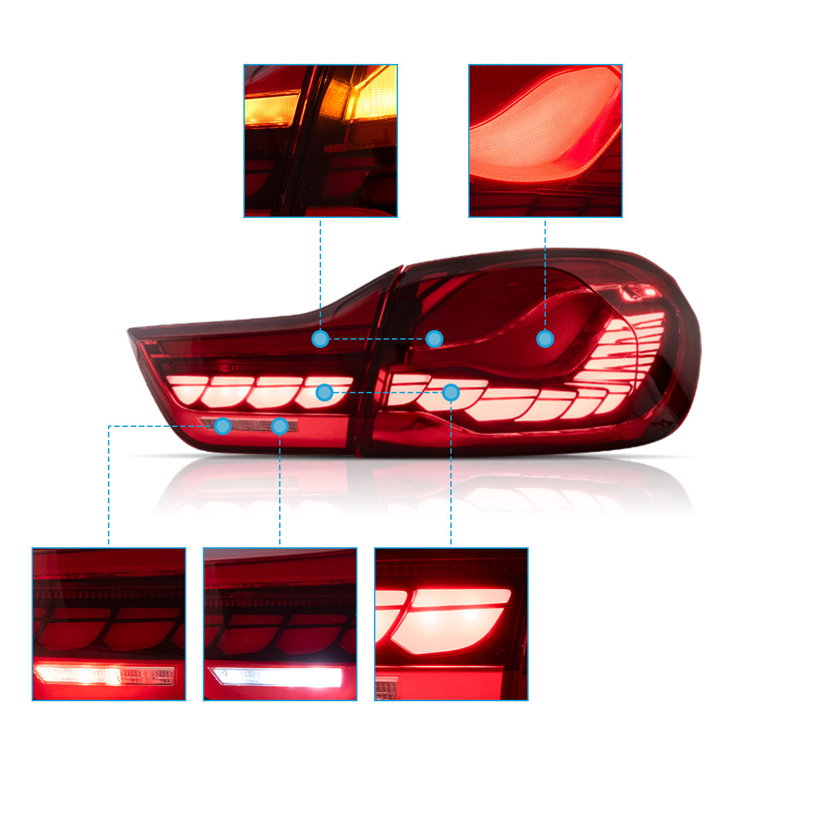 OLED GTS Tail Lights for BMW 4-Series M4 F32 F82 2014–2020