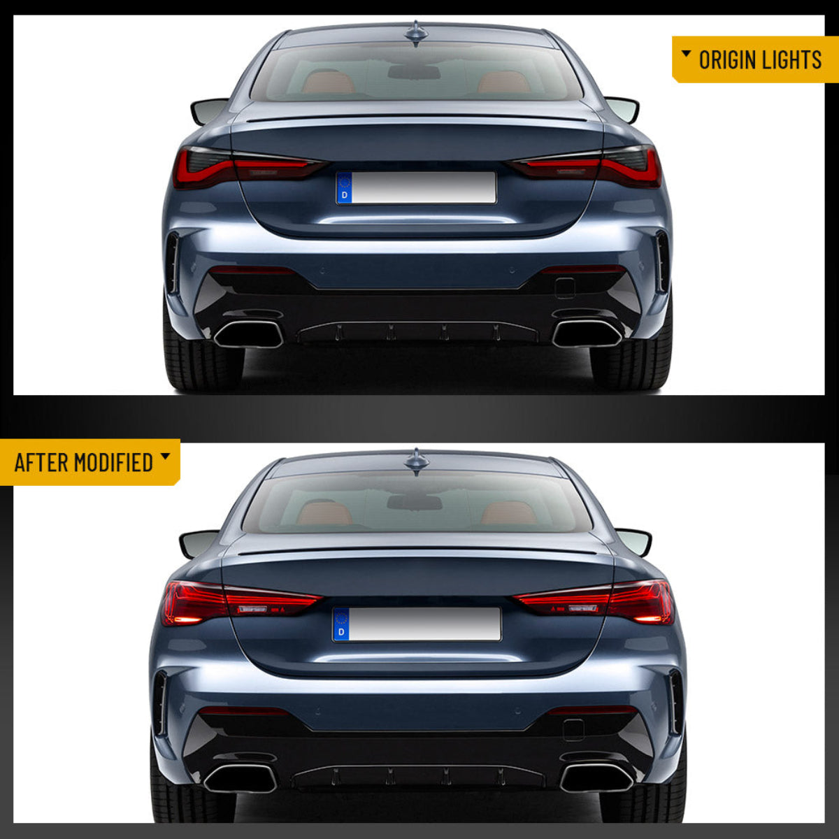 LED Tail Lights CSL Style for BMW 4-Series M4 G22/G23/G26/G82/G83 2021–2024