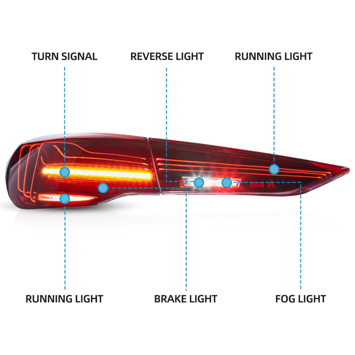 LED Tail Lights CSL Style for BMW 4-Series M4 G22/G23/G26/G82/G83 2021–2024