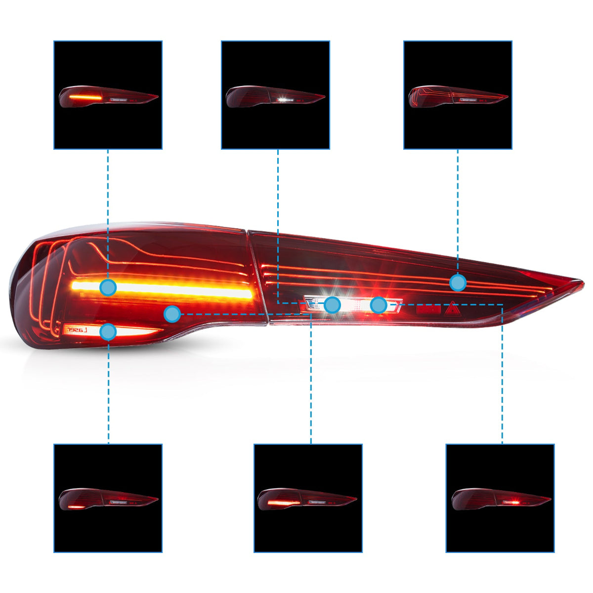 LED Tail Lights CSL Style for BMW 4-Series M4 G22/G23/G26/G82/G83 2021–2024