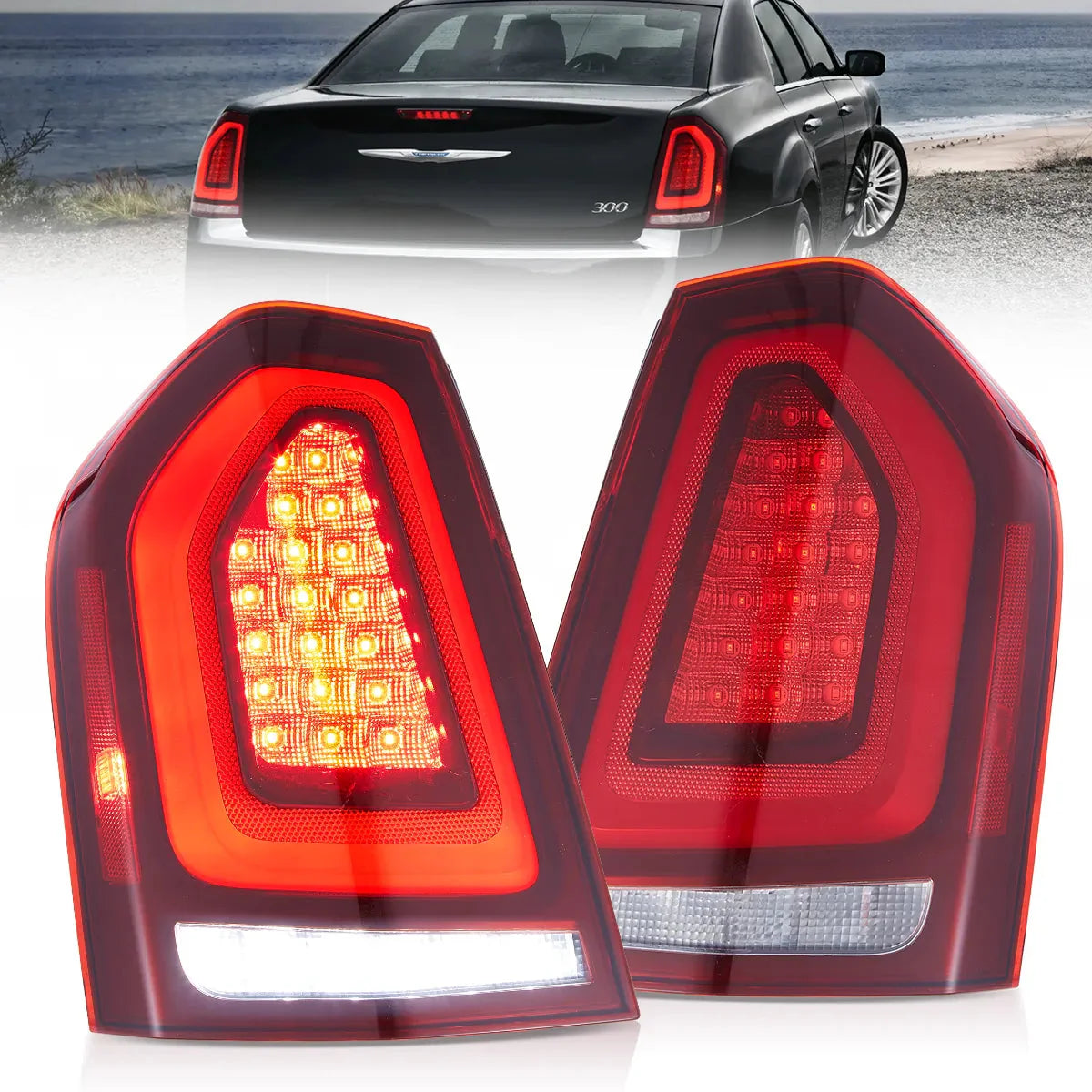 LED Tail Lights for Chrysler 300 & Lancia Thema 2011–2014