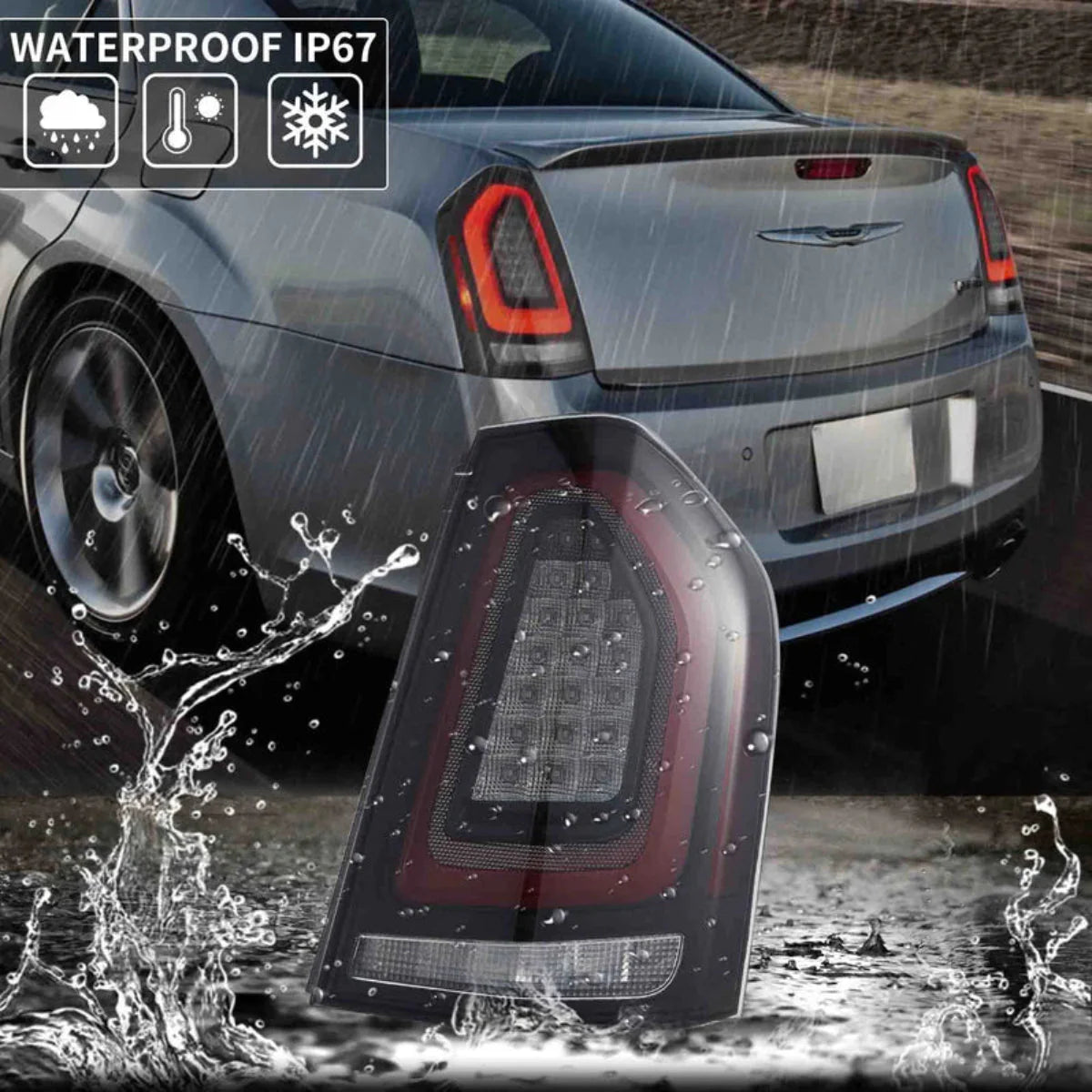 LED Tail Lights for Chrysler 300 & Lancia Thema 2011–2014