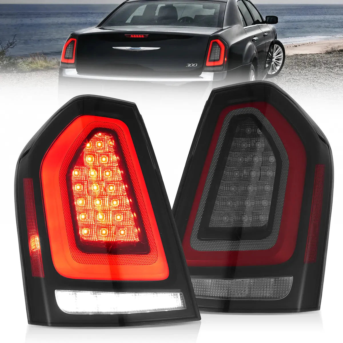 LED Tail Lights for Chrysler 300 & Lancia Thema 2011–2014