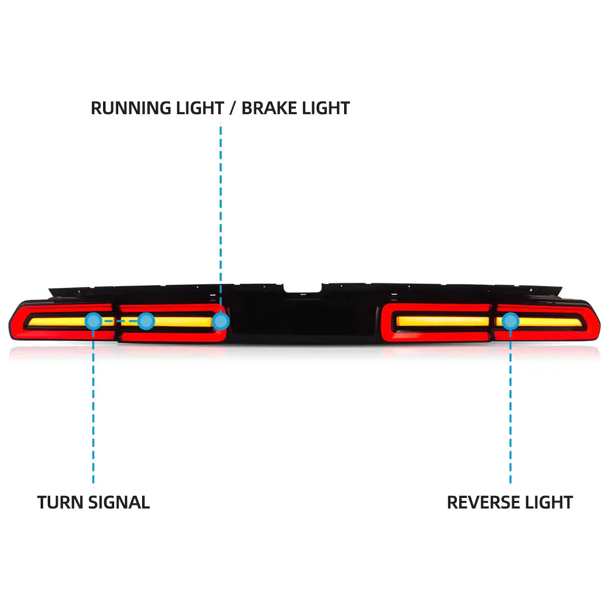 LED Tail Lights for Dodge Challenger 2008–2014