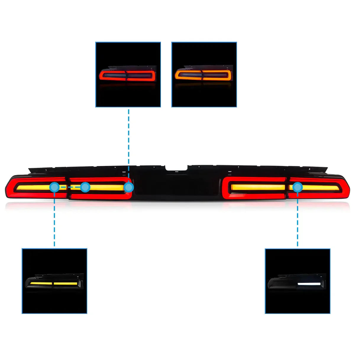 LED Tail Lights for Dodge Challenger 2008–2014