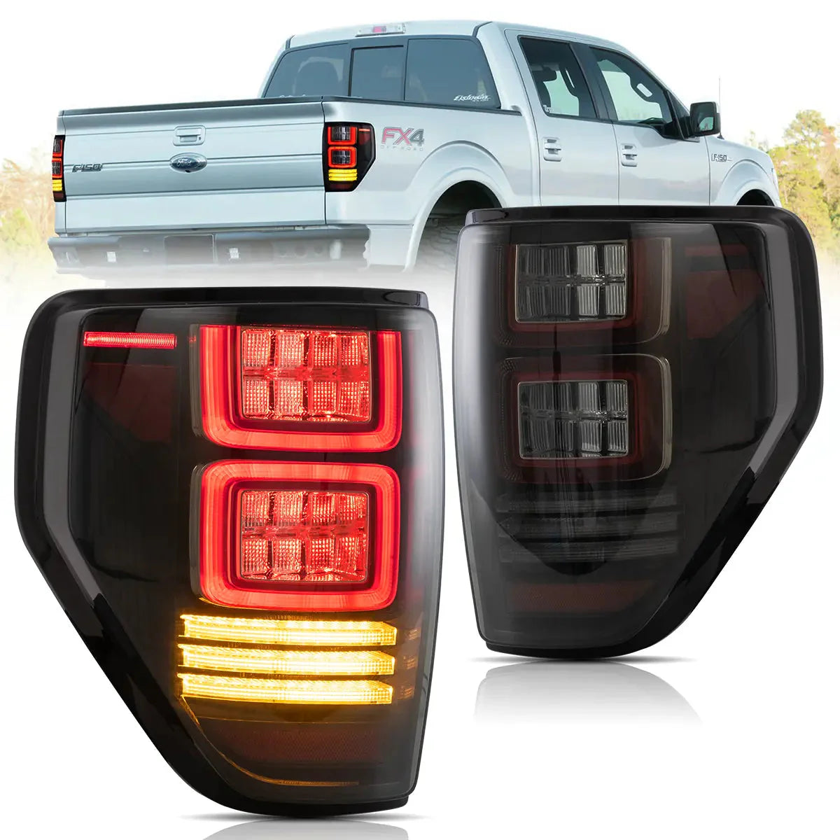 LED Tail Lights for Ford F150 2009–2014 12th Gen