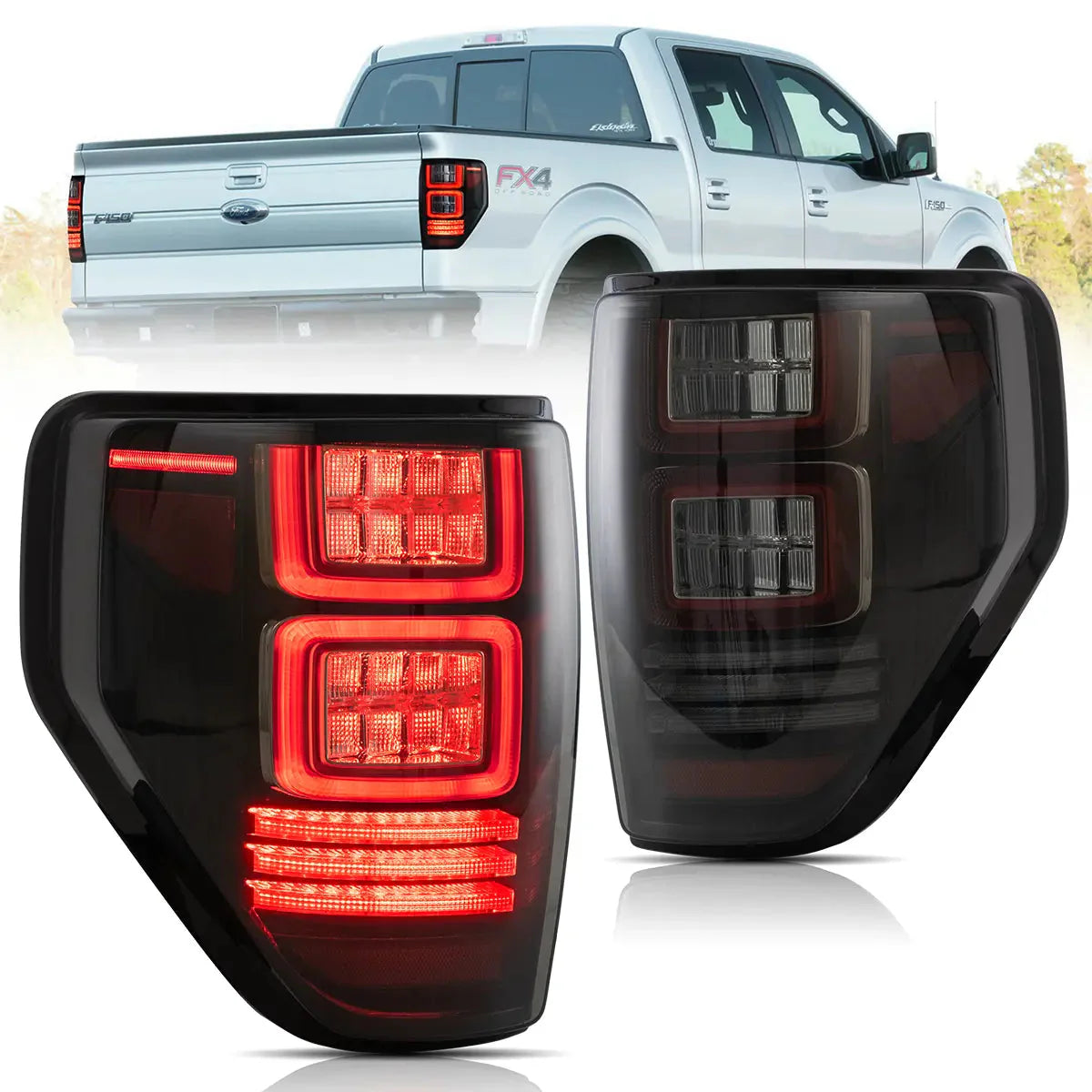 LED Tail Lights for Ford F150 2009–2014 12th Gen