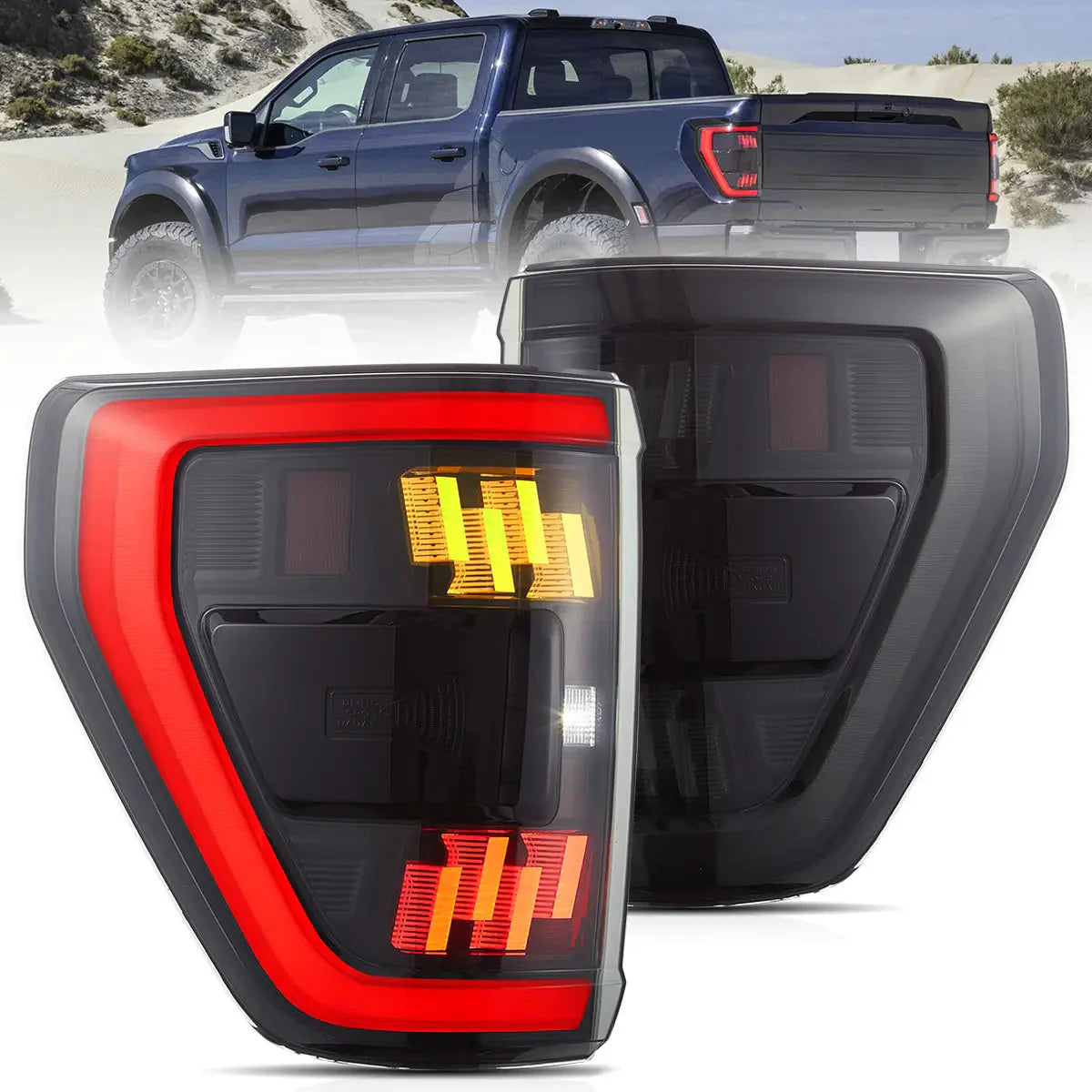 LED Tail Lights for Ford F150 2021–2024