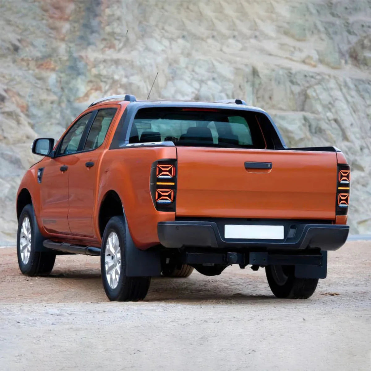 X-Shape Style LED Tail Lights for Ford Ranger T6/P375 2012–2022