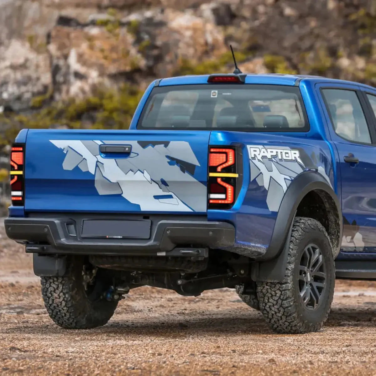 S-Shape Style LED Tail Lights for Ford Ranger T6/P375 2012–2022