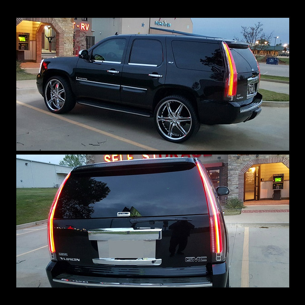 LED Tail Lights for GMC Yukon Chevrolet Tahoe Suburban 2007–2014