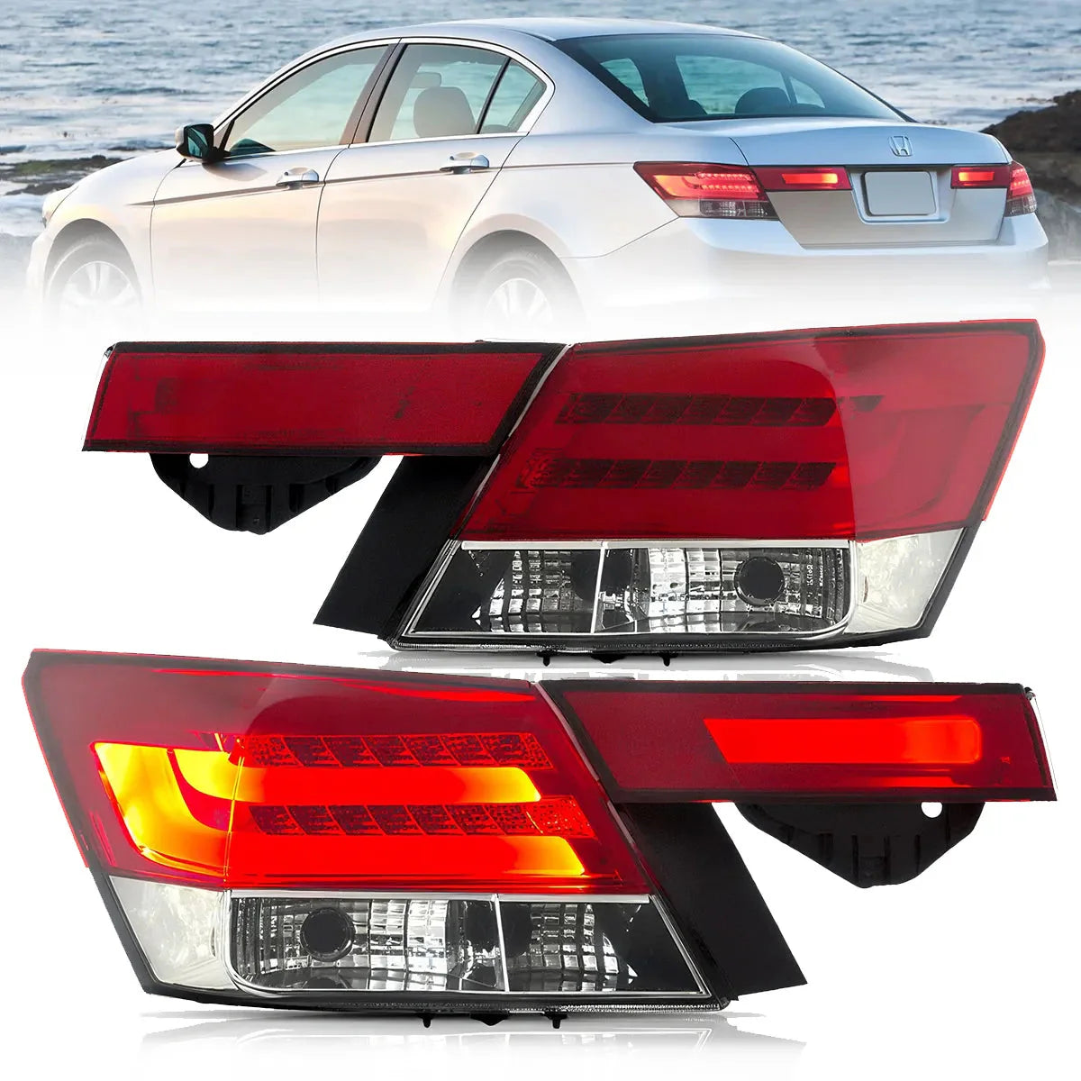 LED Tail Lights for Honda Accord Inspire 2008–2012 [4PCS]