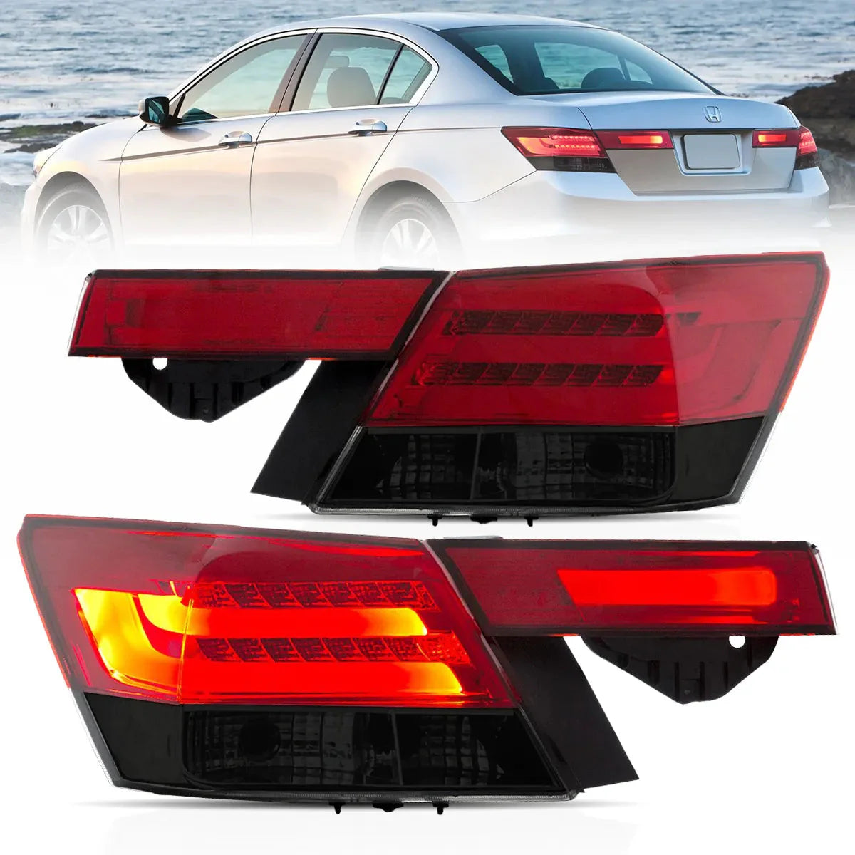 LED Tail Lights for Honda Accord Inspire 2008–2012 [4PCS]