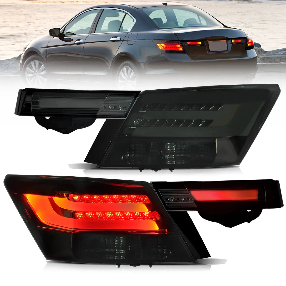 LED Tail Lights for Honda Accord Inspire 2008–2012 [4PCS]