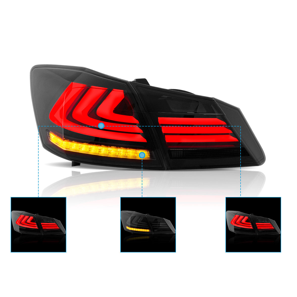 LED Tail Lights for Honda Accord 2013–2015