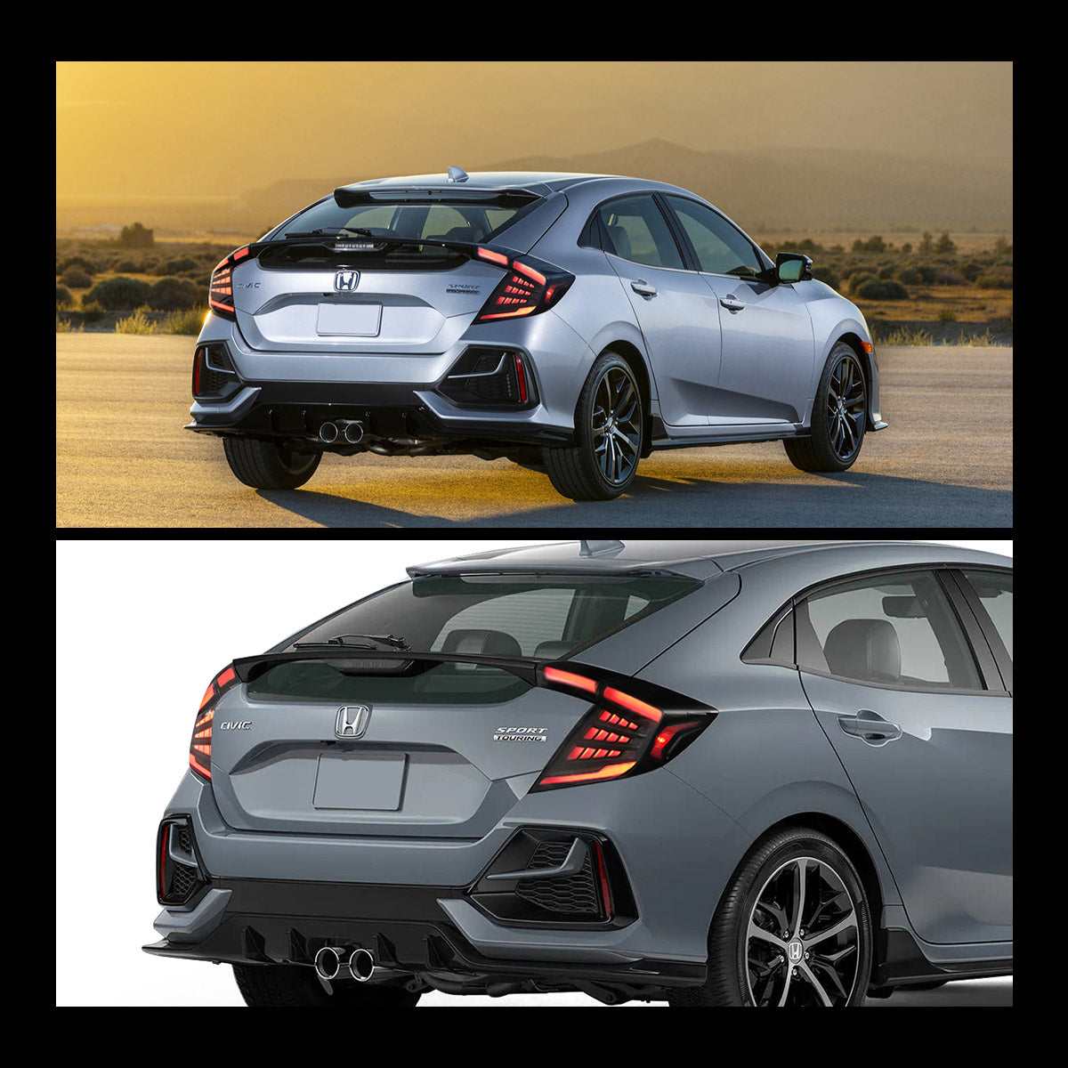 Honda Civic LED Tail Lights with start-up animation 2018–2021