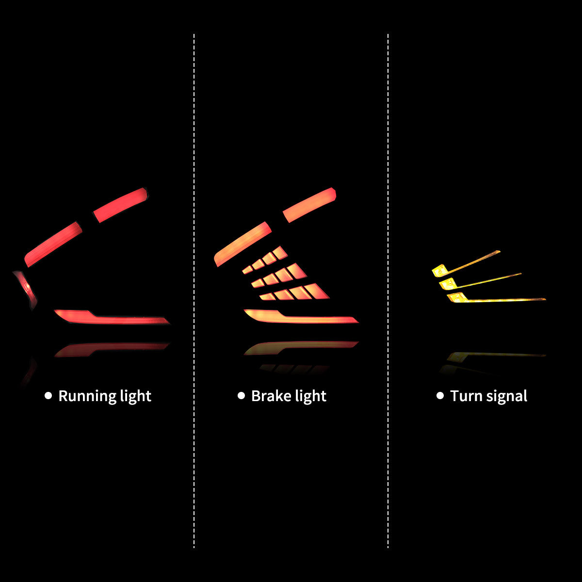 Honda Civic LED Tail Lights with start-up animation 2018–2021