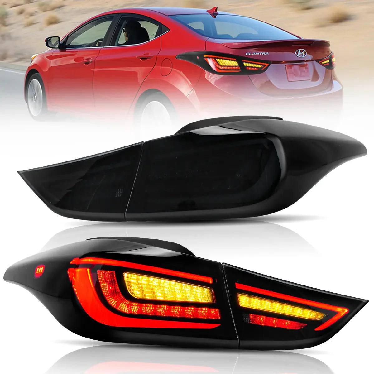LED Tail Lights for Hyundai Elantra 2011–2015