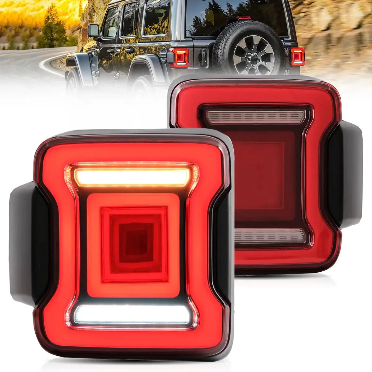 LED Tail Lights for Jeep Wrangler JL 2018–2023