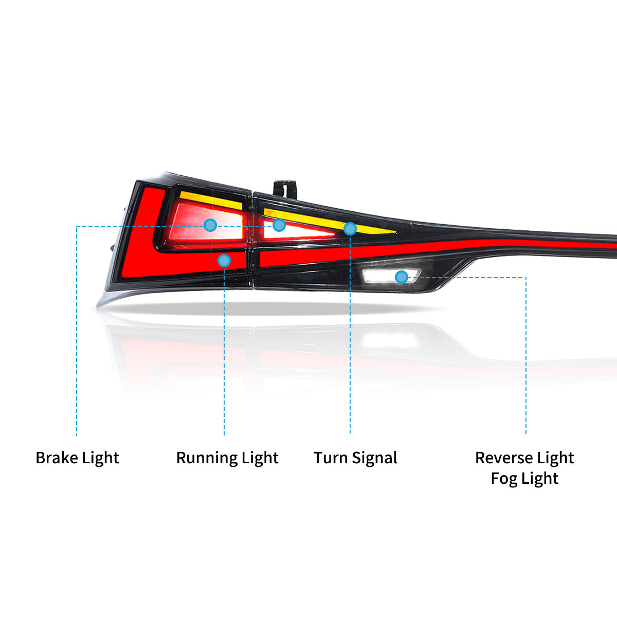 Lexus IS 250 200t 300h F Sport LED Tail Lights 2014–2019