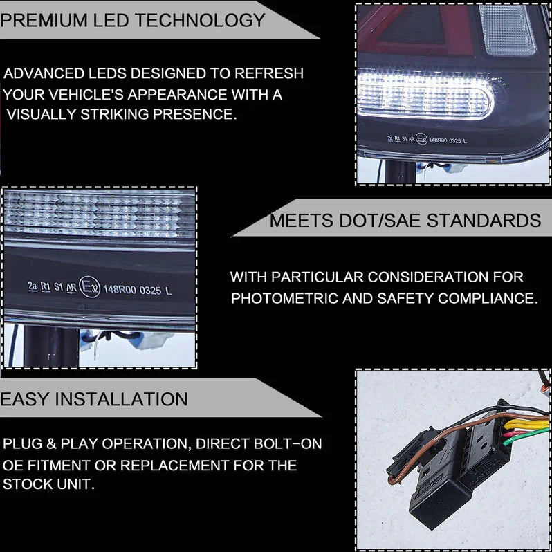 LED Tail Lights for Mini Cooper R50 R52 R53 2001–2006