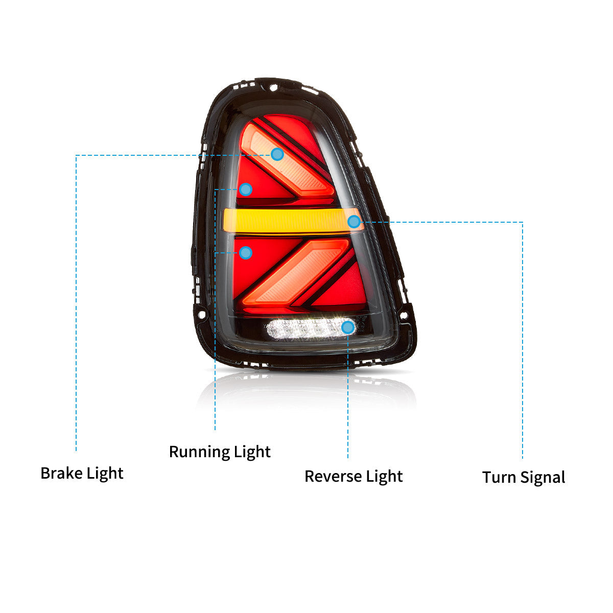 Mini Cooper(Hatch) R56-R59 LED Tail Lights 2007–2013