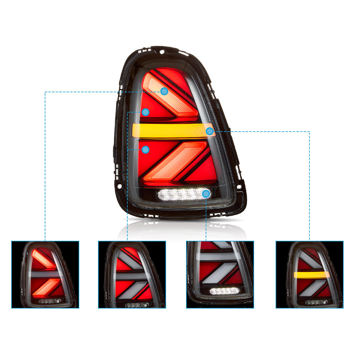 Mini Cooper(Hatch) R56-R59 LED Tail Lights 2007–2013
