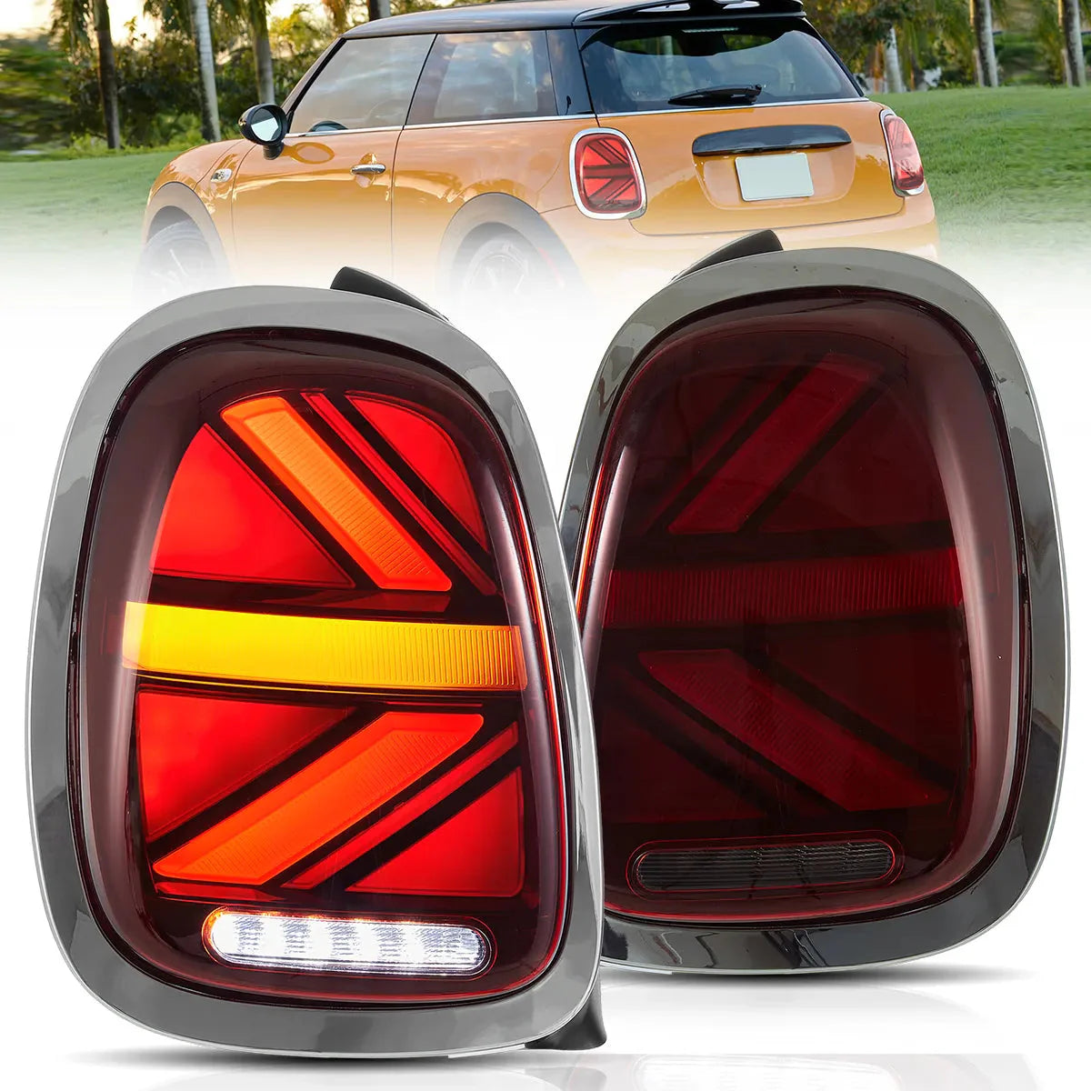 Mini Cooper Hatch F55 F56 F57 LED Tail Lights 2014–2019 (Clearance)
