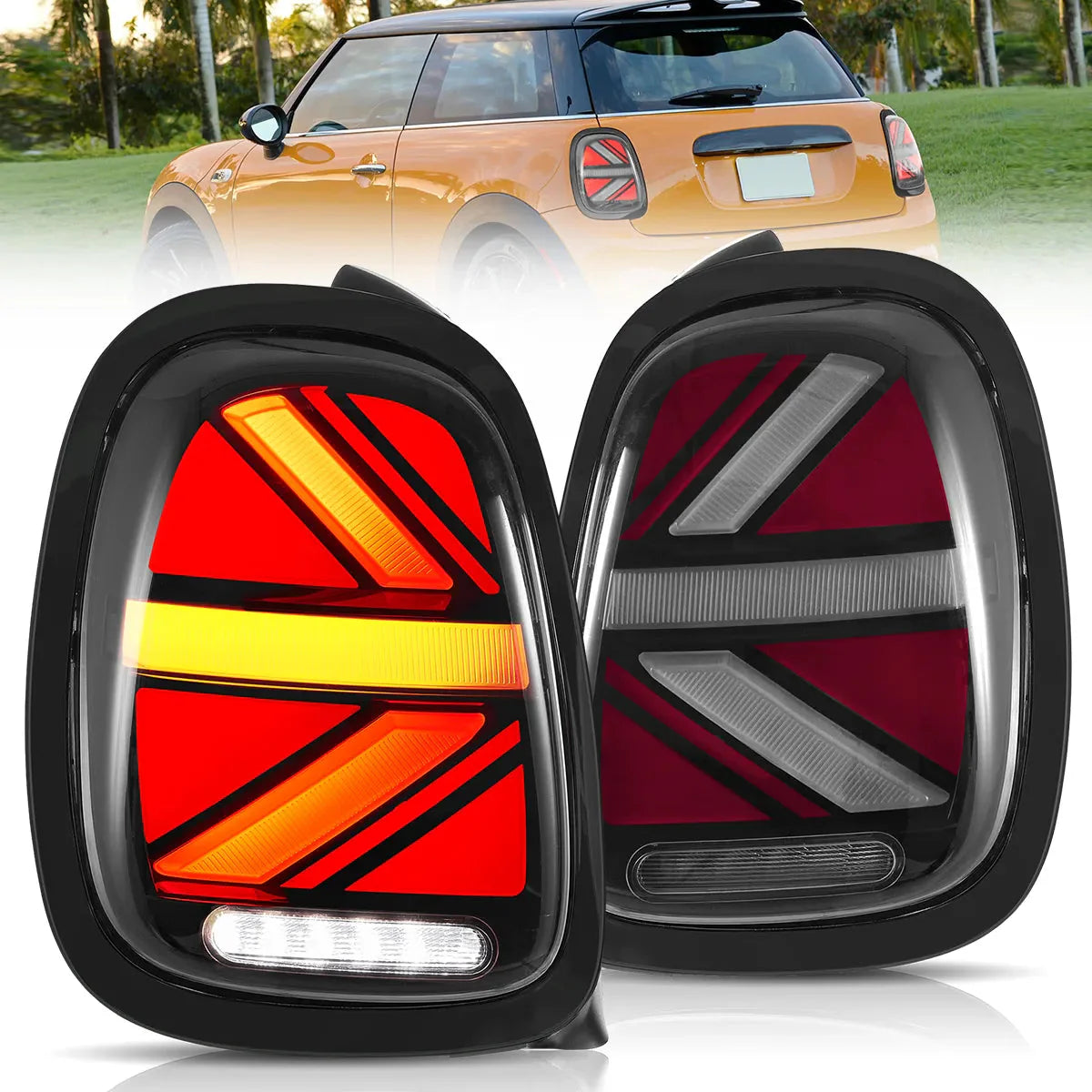 Mini Cooper Hatch F55 F56 F57 LED Tail Lights 2014–2019 (Clearance)