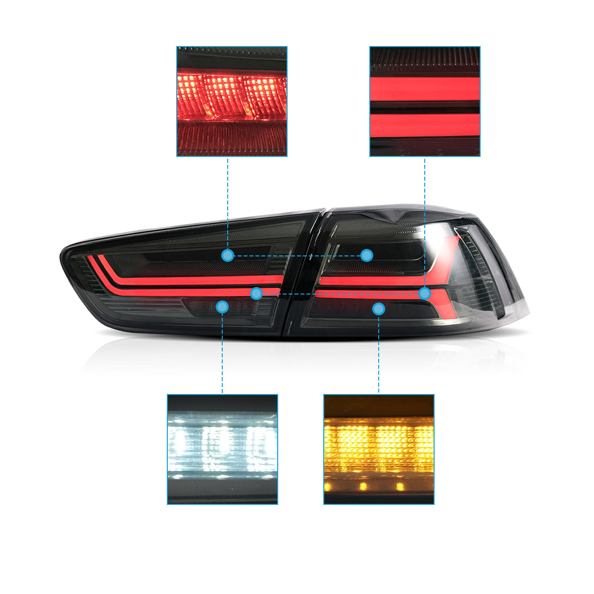 LED Tail Lights for Mitsubishi Lancer / EVO X 2008–2017