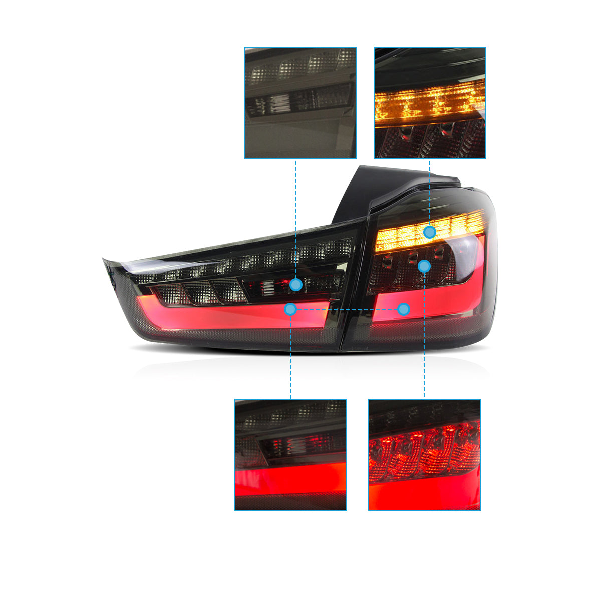 LED Tail Lights for Mitsubishi Outlander Sport (RVR/ASX) 2010–2022