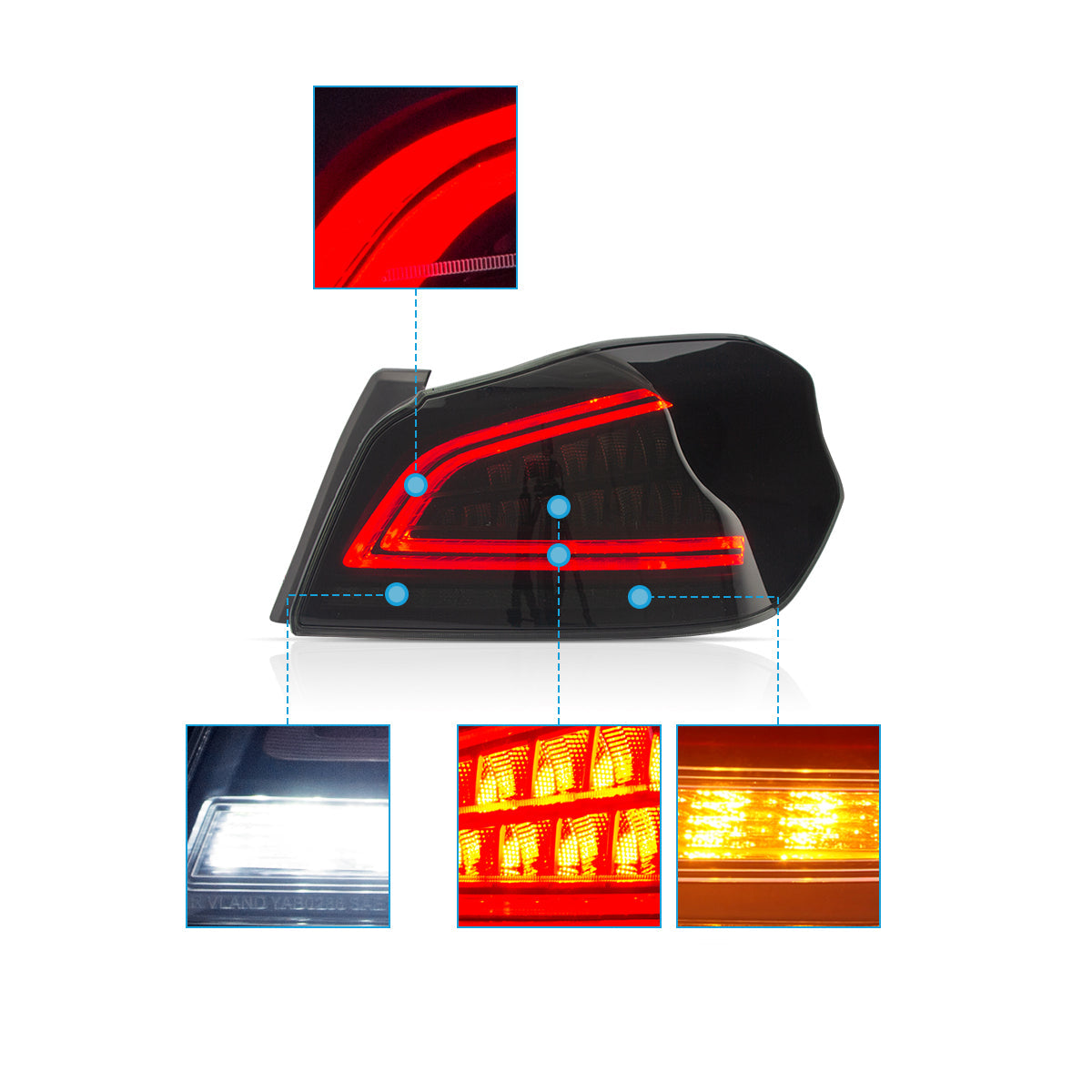 LED Tail Lights for Subaru WRX & STI 2015–2019