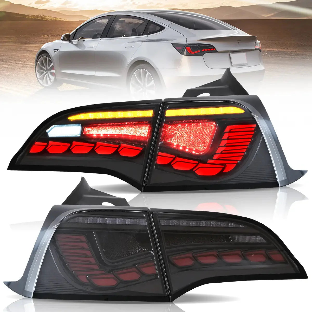 LED Tail Lights for Tesla Model 3 & Tesla Model Y 2017–2023