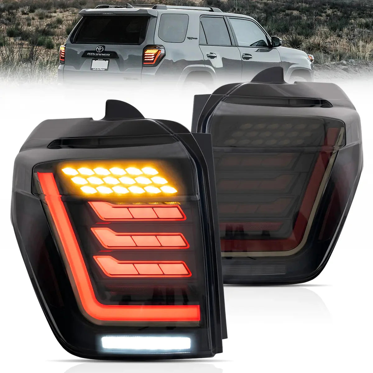 LED Tail Lights for Toyota 4Runner with Dynamic Welcome Lighting 2010–2024