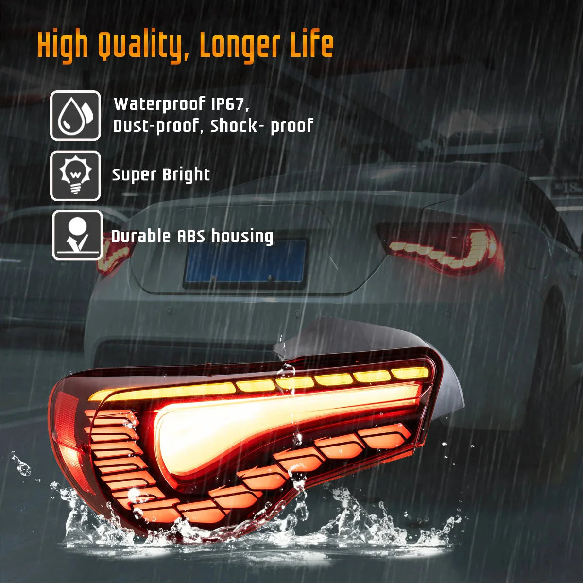 LED Tail Lights for Toyota 86 & Subaru BRZ & Scion FRS [Dragon Style]Australia 2012–2021