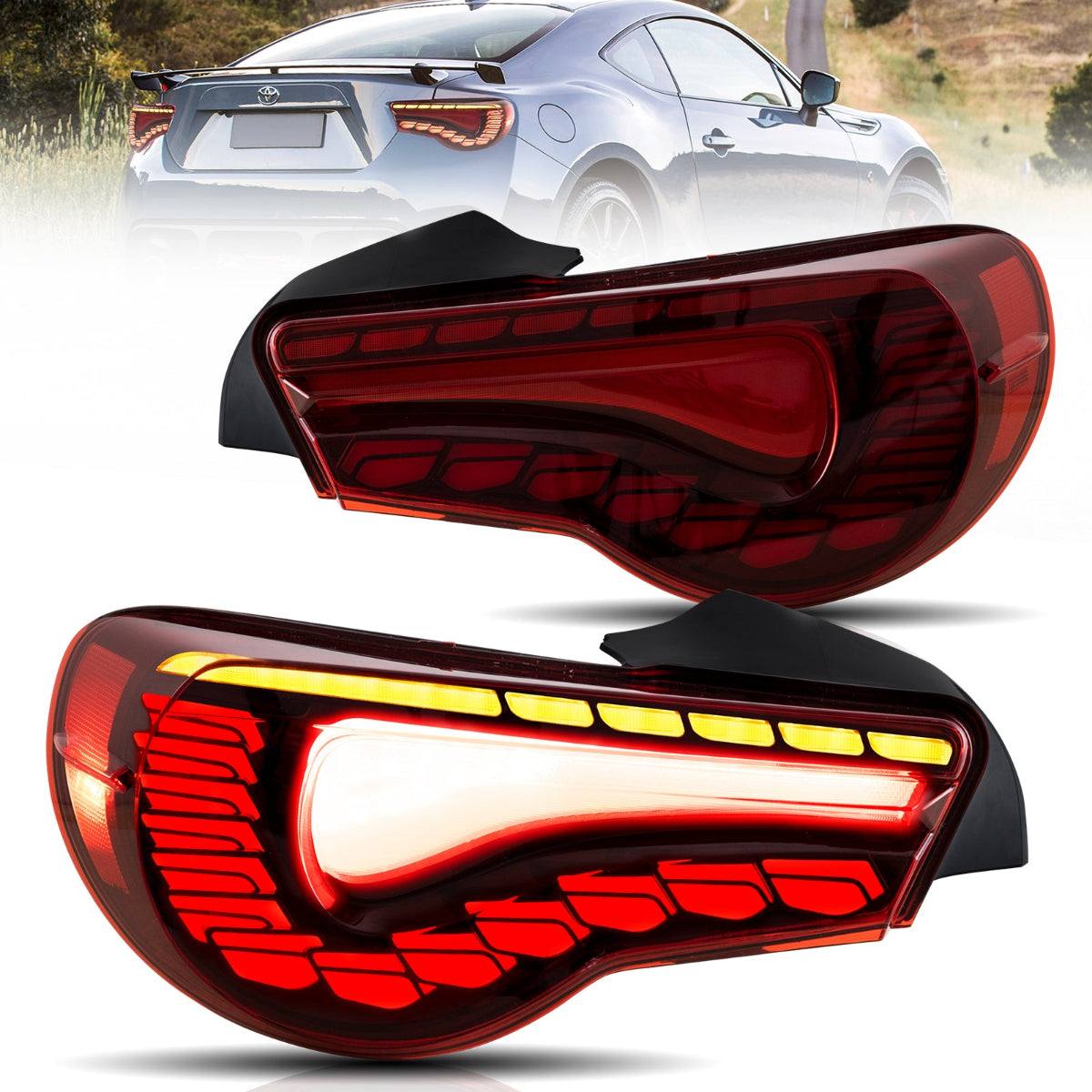 LED Tail Lights for Toyota 86 & Subaru BRZ & Scion FRS [Dragon Style]Australia 2012–2021