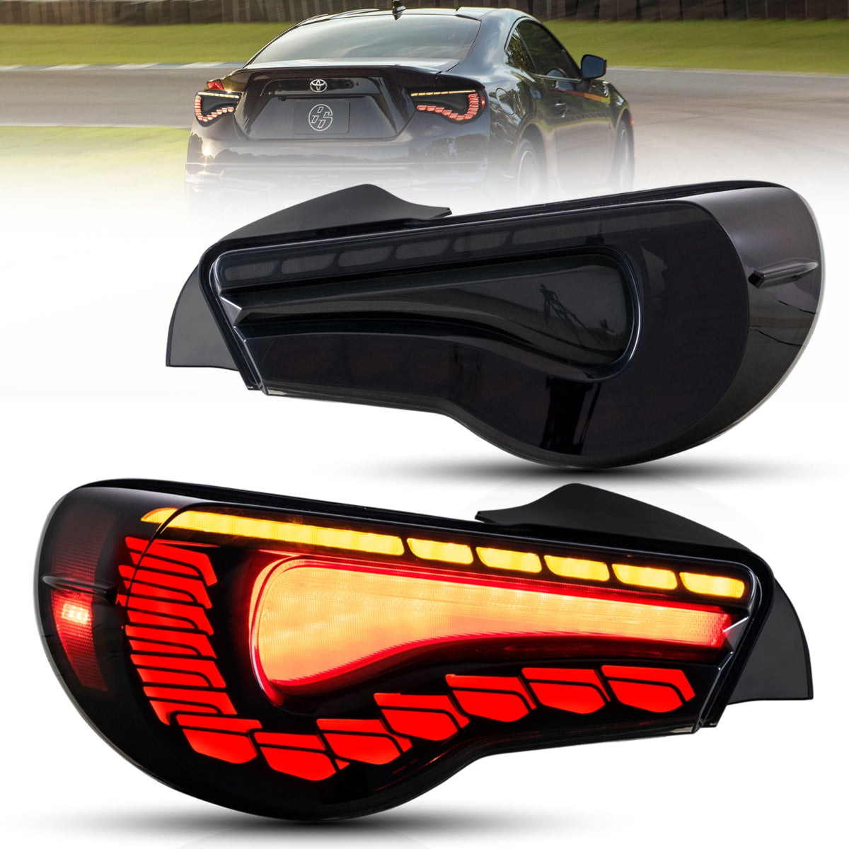 LED Tail Lights for Toyota 86 & Subaru BRZ & Scion FRS [Dragon Style]Australia 2012–2021