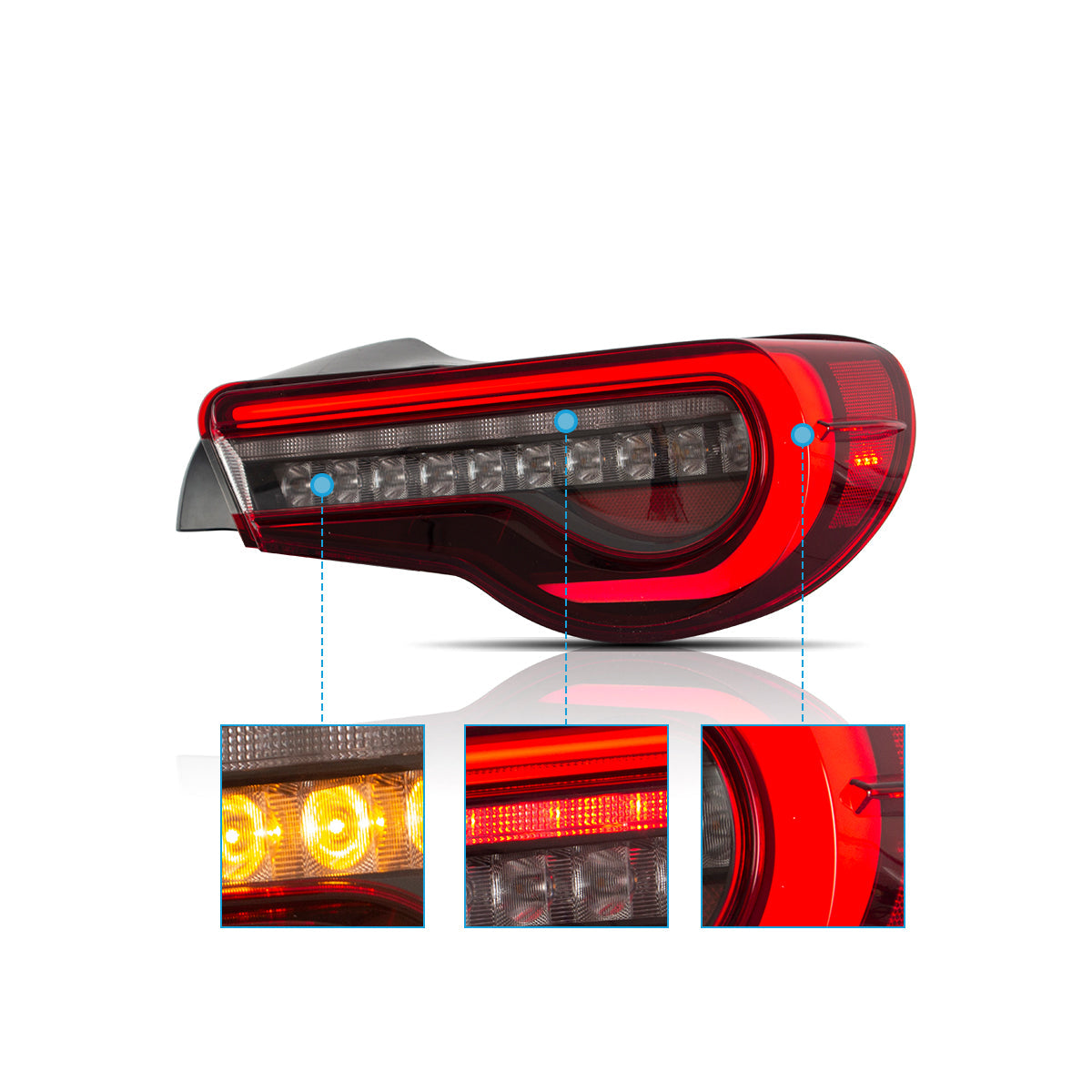 LED Tail Lights for Toyota 86 & Subaru BRZ & Scion FR-S 2012–2021