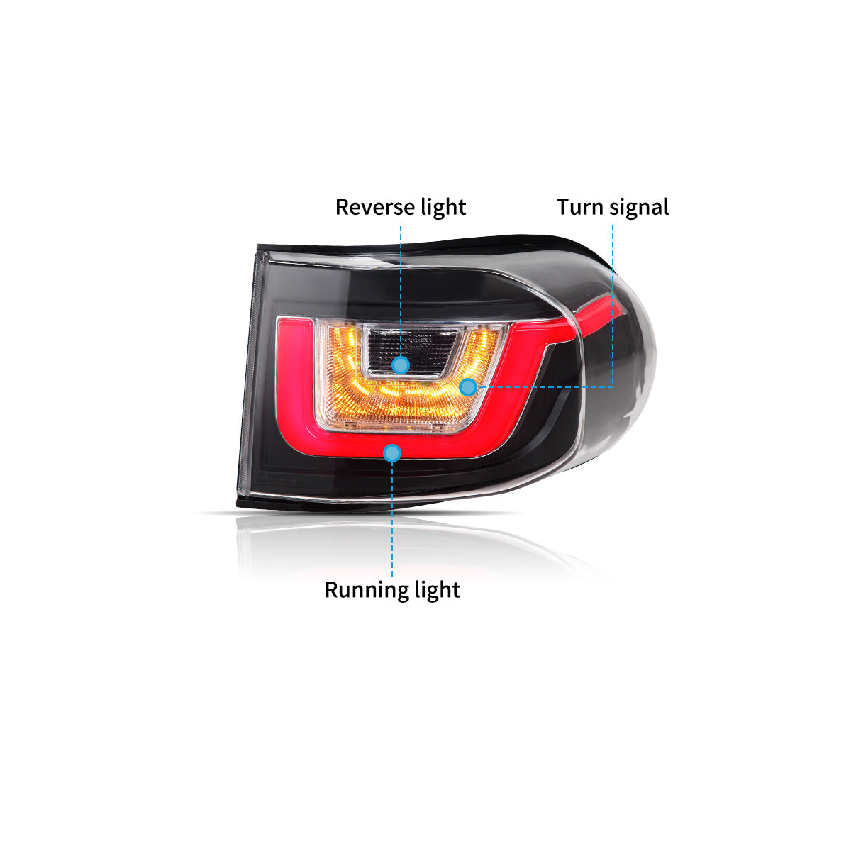 LED Tail Lights for Toyota FJ Cruiser 2006–2022