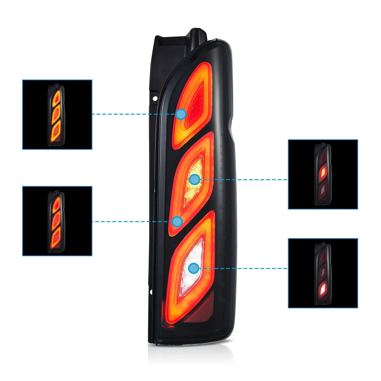 Toyota Hiace With Startup Animation LED Tail Lights 2005–2019