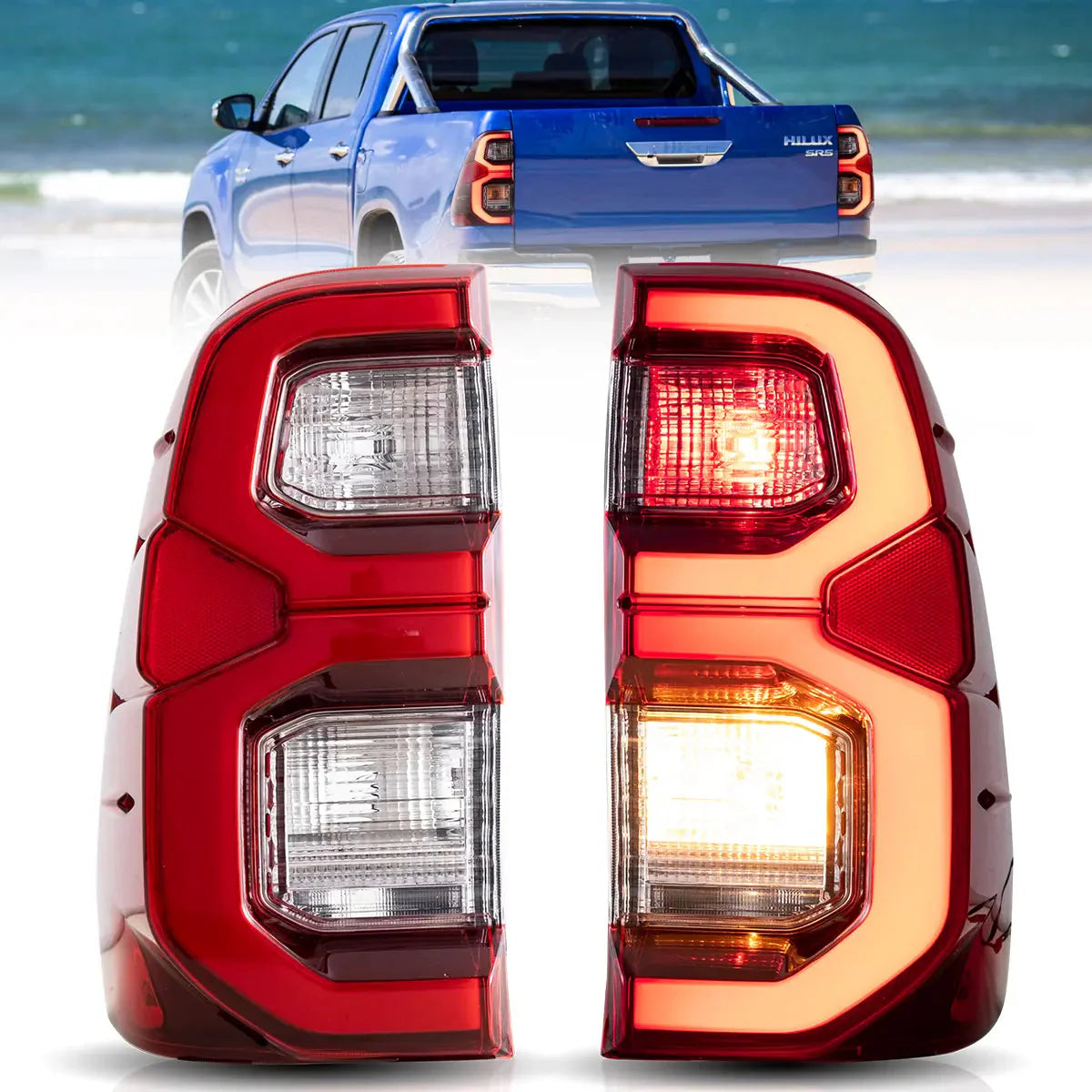 LED Tail Lights for Toyota Hilux N80 2015–2020