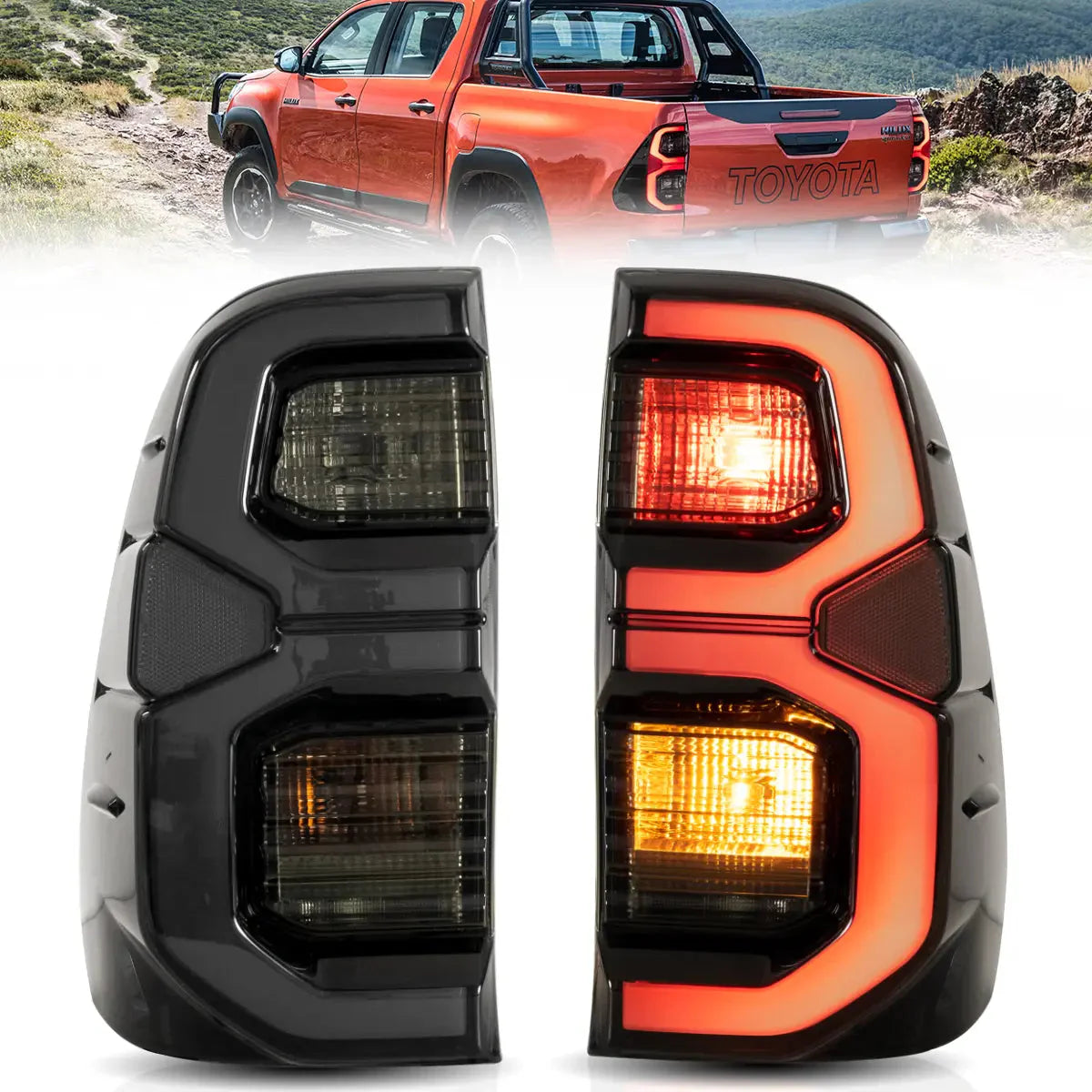 LED Tail Lights for Toyota Hilux N80 2015–2020