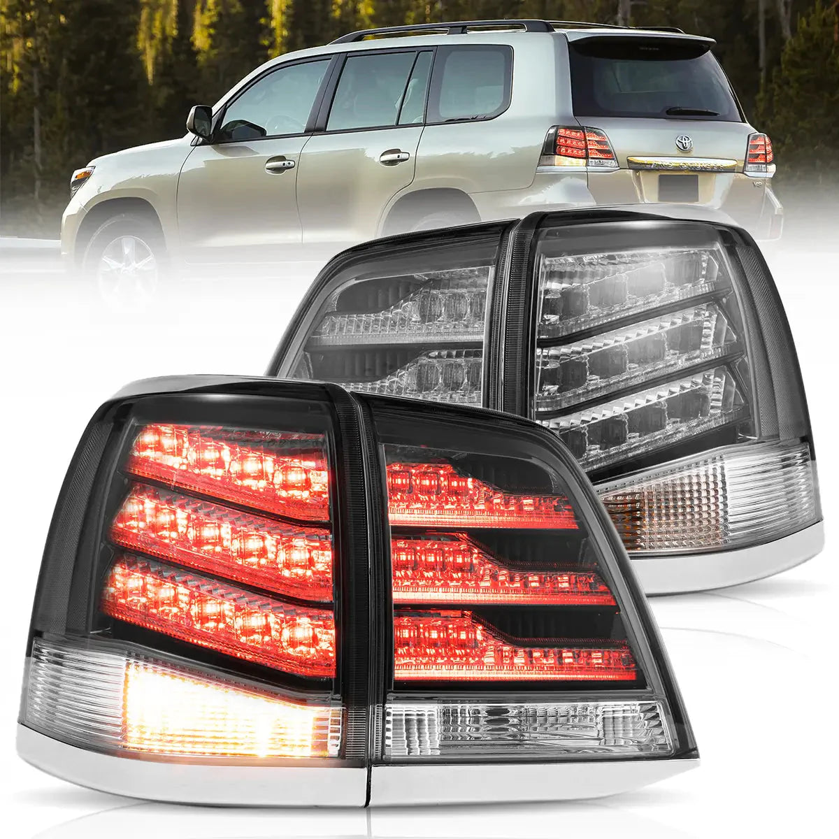 LED Tail Lights for Toyota Land Cruiser 2008–2015