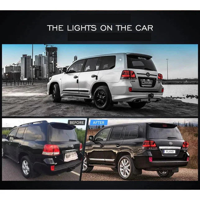 LED Tail Lights for Toyota Land Cruiser 2008–2015