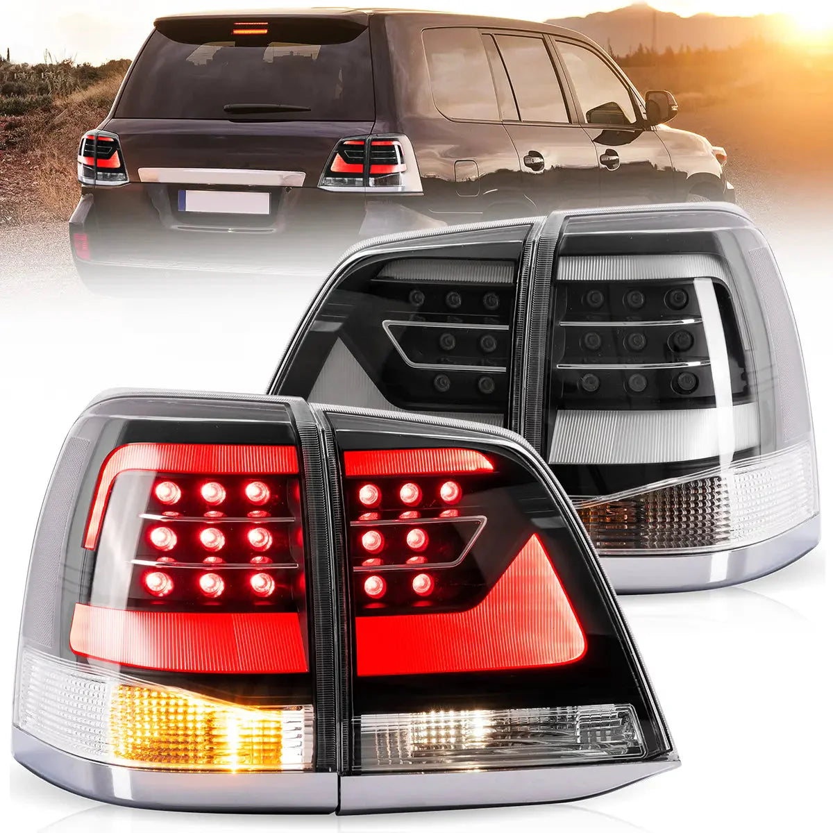 LED Tail Lights for Toyota Land Cruiser 2008–2015