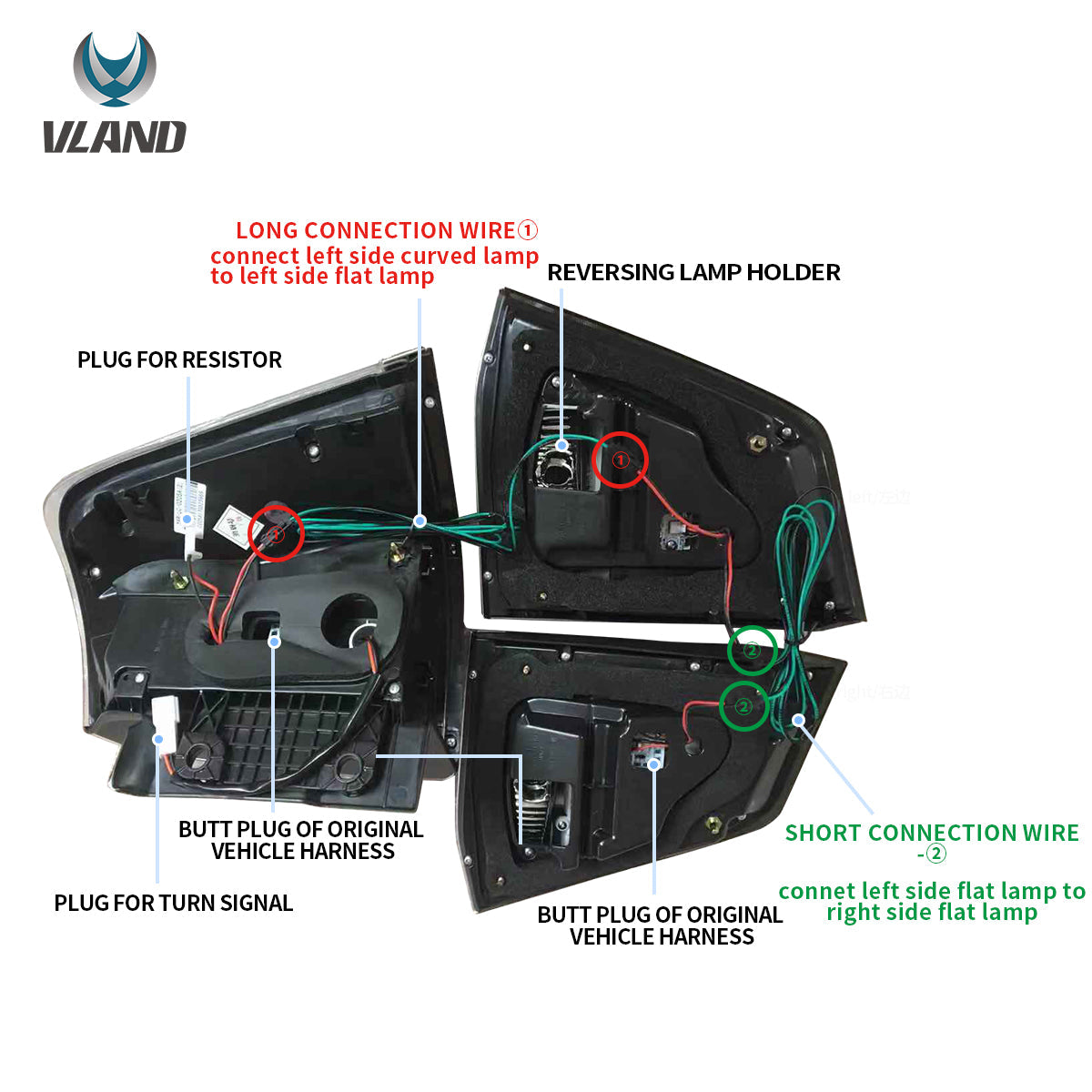 LED Tail Lights for Toyota Land Cruiser 2008–2015