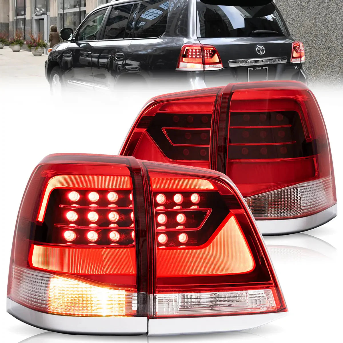 LED Tail Lights for Toyota Land Cruiser 2008–2015